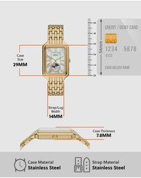 Fossil - Raquel Gold Tone Multifunction Watch