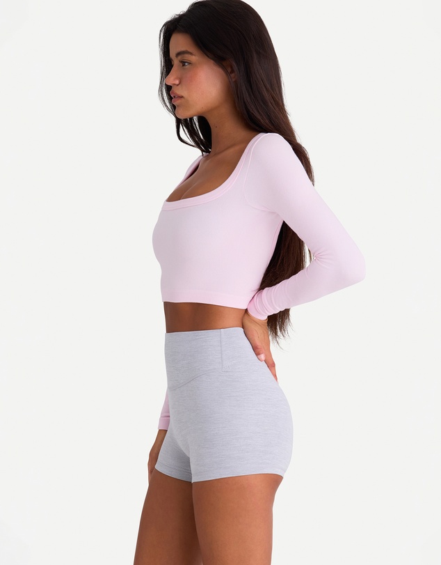 BO+TEE - Alumna Seamless Soft Rib Cut-Out Crop Top