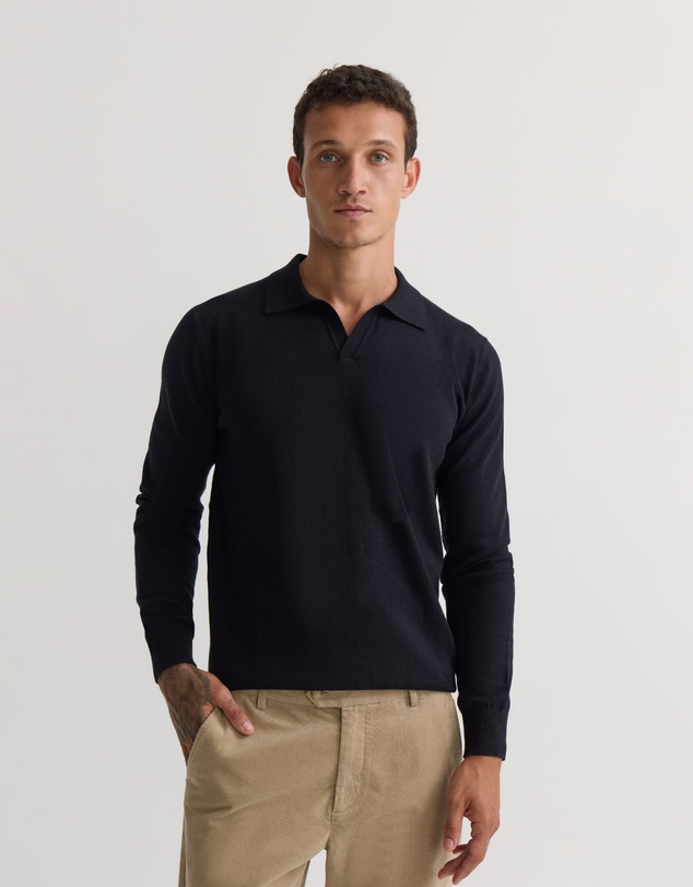 Oxford - Dominic Open Polo Collar Knit