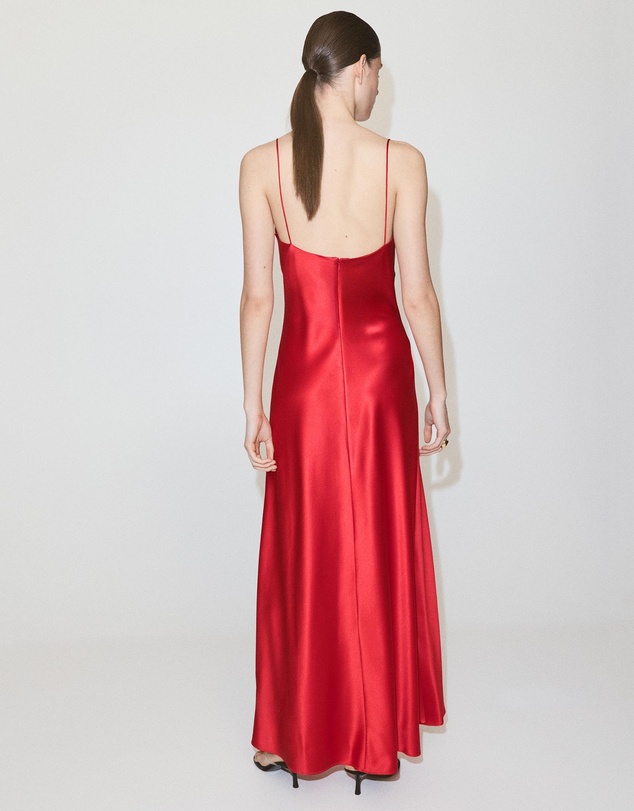 M.N.G - Silk V-Neck Dress