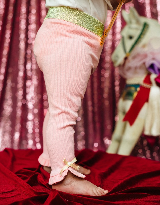 Fleur Harris - 'Days of Enchantment' Frill Legging in Pink