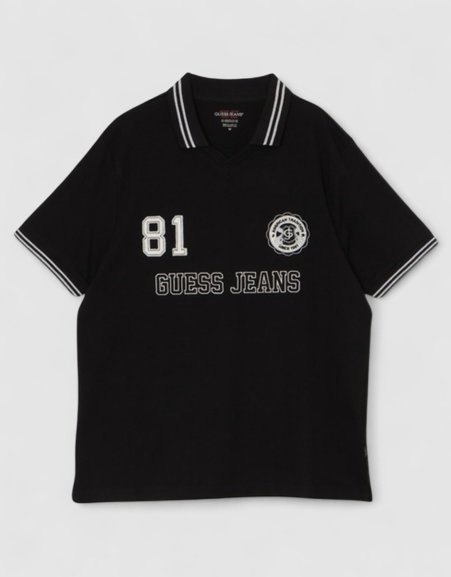 GUESS Jeans - GUESS JEANS Short Sleeve Regular Soccer Polo T-Shirt