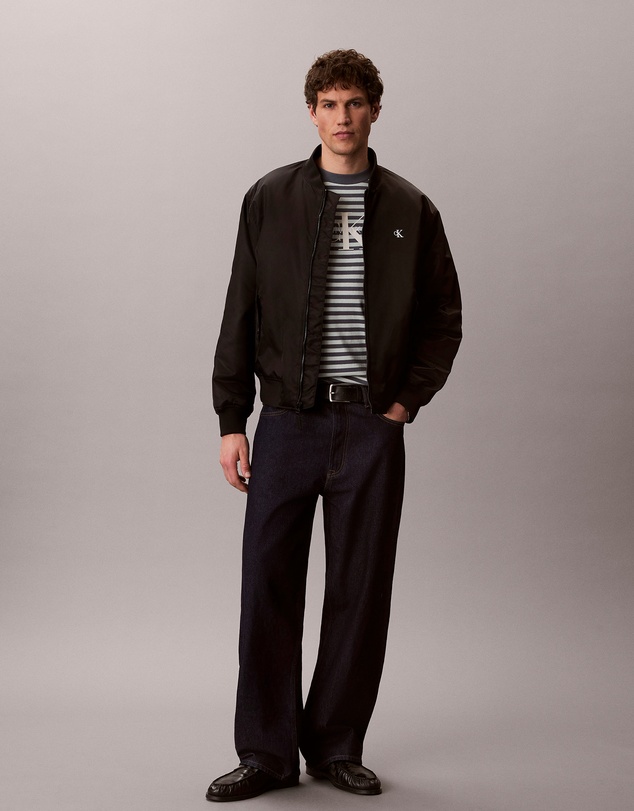 Calvin Klein Jeans - Monogram Logo Stripe Relaxed T-Shirt