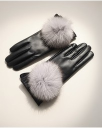 Mossée - Kelly Faux Fur Leather Gloves