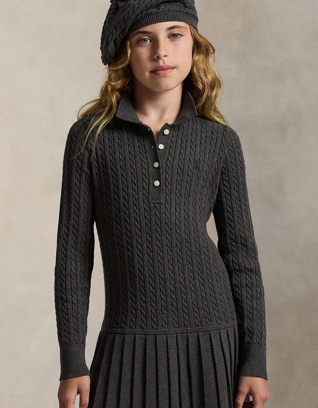 Polo Ralph Lauren - Mini-Cable Polo Sweater Dress - Teens