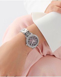GUESS - Guess G Lace Ladies Silver Tone Analogue Watch