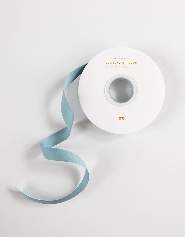 Bespoke Letterpress - Cotton Ribbon - Juniper - 30 Meters