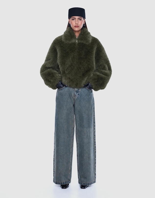 ENA PELLY - Daphne Faux Fur Bomber