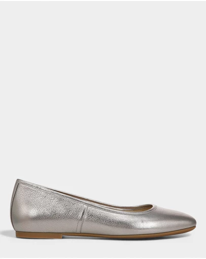 Vionic - Orinda Ballet Flat - Pewter Metallic
