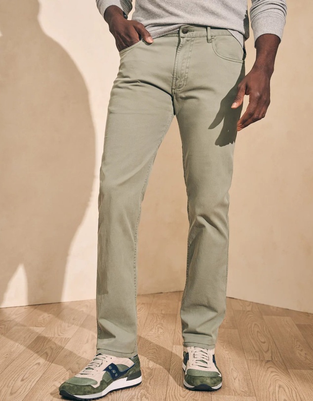 Faherty - Comfort Twill 5 Pocket Organic Cotton Pants