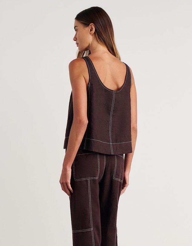 Jag - Sabine Linen Scoop Cami