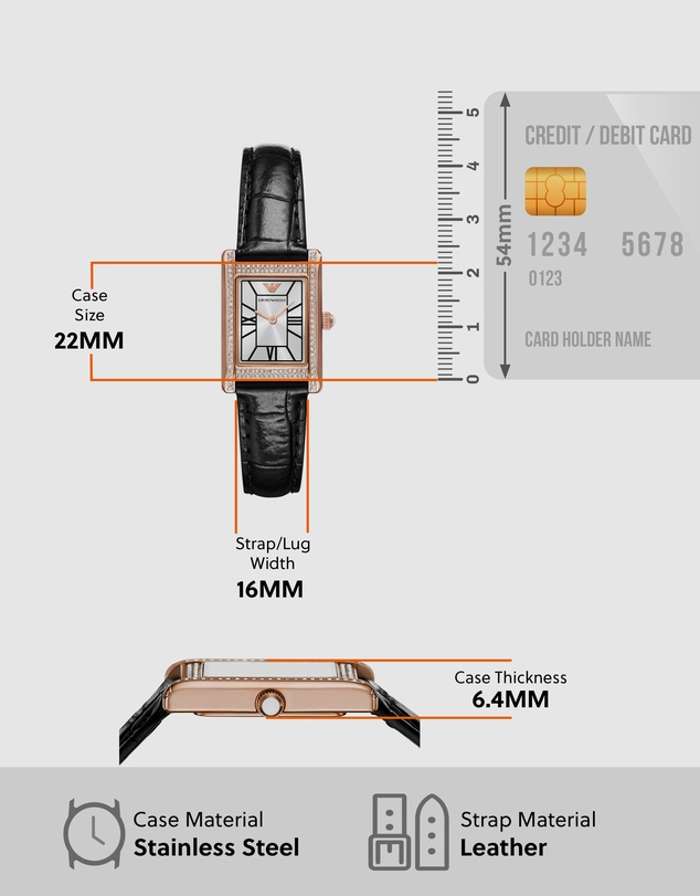 Emporio Armani - Black Analogue Watch