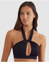 Polo Ralph Lauren - Signature Solids Twist Front & Tie Back Halter Bikini Top