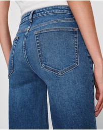Reformation - Greta Super Stretch Low Rise Wide Leg Jeans