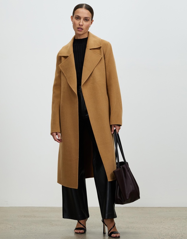 Adalyn Wool Coat by Minima Esenciales Online | THE ICONIC | Australia