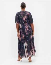 City Chic - Lovers Lane Print Dress