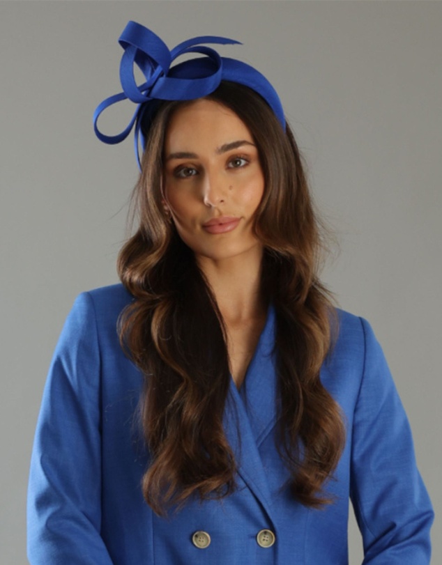 Morgan & Taylor - Mel Fascinator in Cobalt Blue