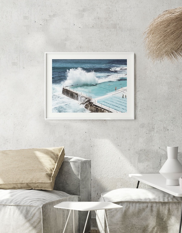Olive et Oriel - Bondi Icebergs Art Print