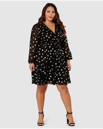 Pink Dusk by Curve Project - G Spot Print Midi Dress