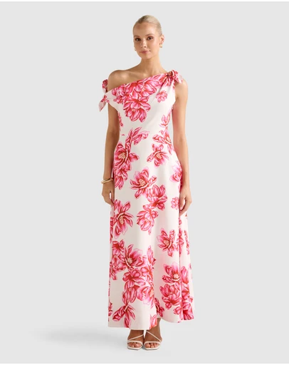 Forever New - Vinetta Asymmetric Bow Midi Dress