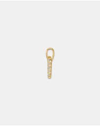 Zoe Olivia - 9K Gold Lab Grown Diamond Initial M Pendant