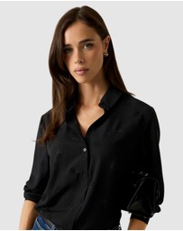 GUESS - Flore Logo Hotfix Shirt