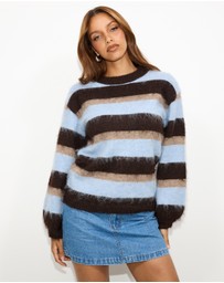 Dazie - Cora Stipe Knit Jumper