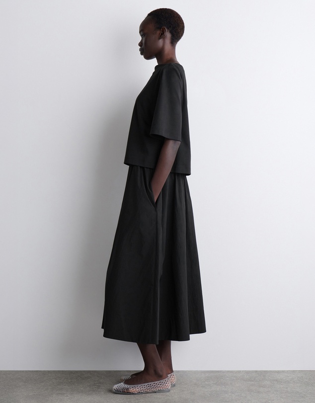 COS - Layered Boat-Neck Midi Dress