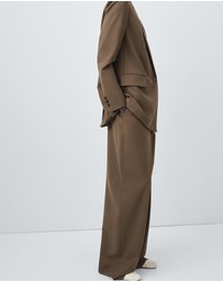 M.N.G - Pleated Straight-Leg Suit Trousers