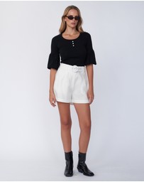 Amelius - Frances Three Quarter Puff Sleeve Knit