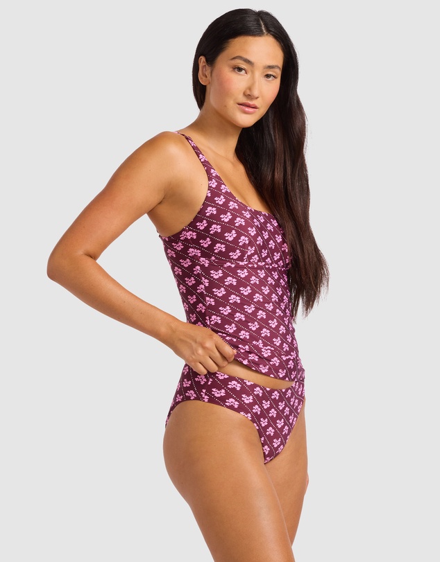 Seafolly - Batik Bloom Square Neck Tankini Bikini Top