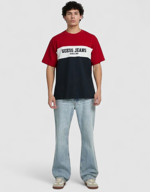 GUESS Jeans - GUESS JEANS Oversized Horizontal Stripe T-Shirt