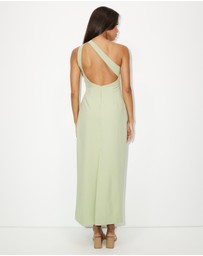 Dazie - Violet One Shoulder Cut Out Midi Dress