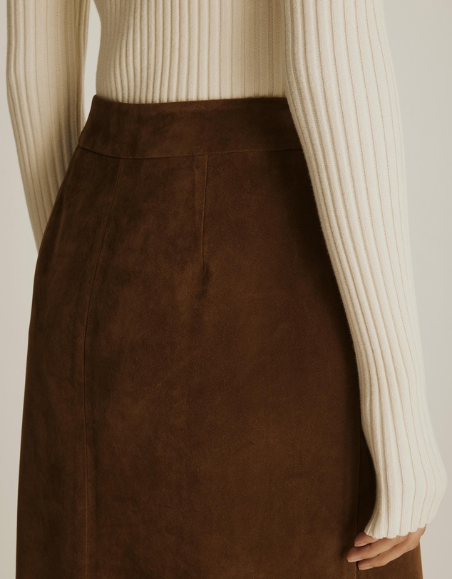 Atmos&Here - Lily Suede Midi Skirt