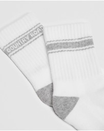 Country Road - Organically Grown Cotton Blend Cr Sport Crew Sock