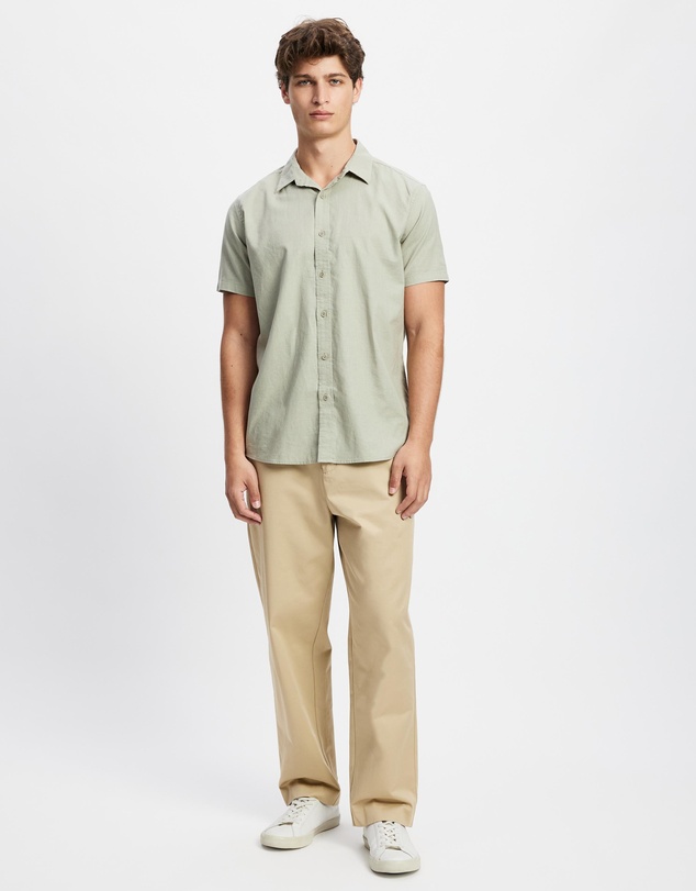 Staple Superior - Hamilton Linen Blend SS Shirt