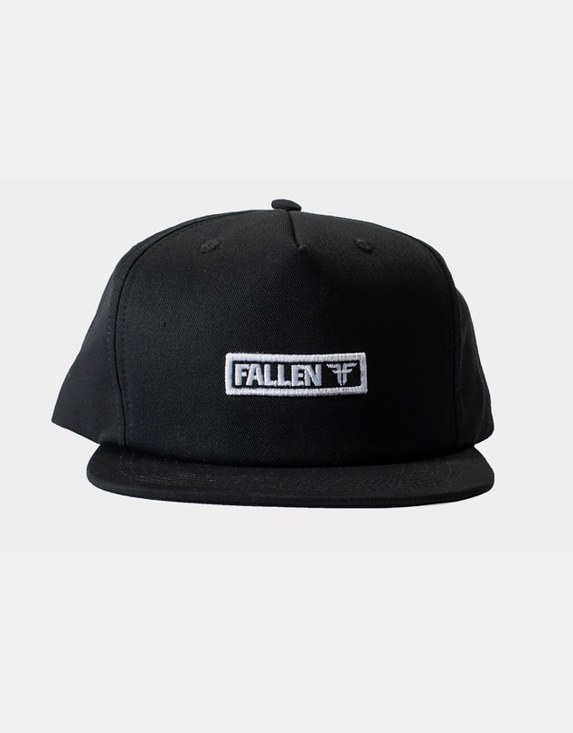 Fallen Footwear - Fallen Footwear Bar Logo Hat Flat Visor 3D EVA Embroidery - Black