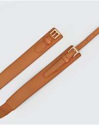 Belle & Bloom - London Fog Leather Waist Belt