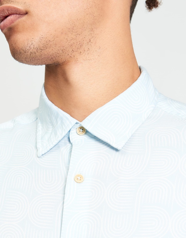 Ben Sherman - Linear Print Short Sleeve Shirt