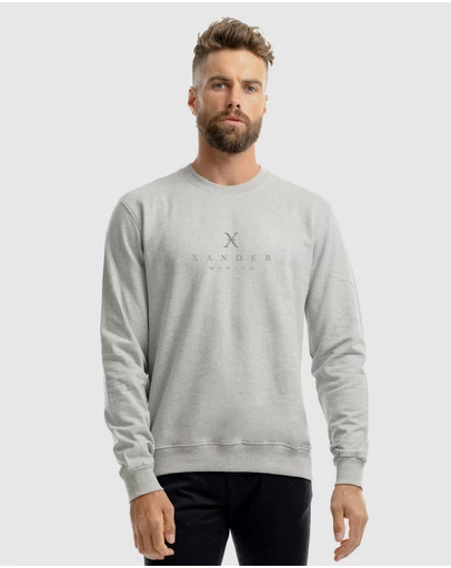 Xander - Monarch Mono Embroidery Crewneck