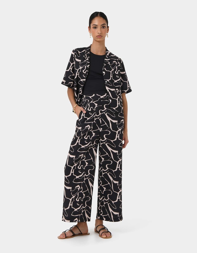 Forcast - Pip Linen Blended Pants