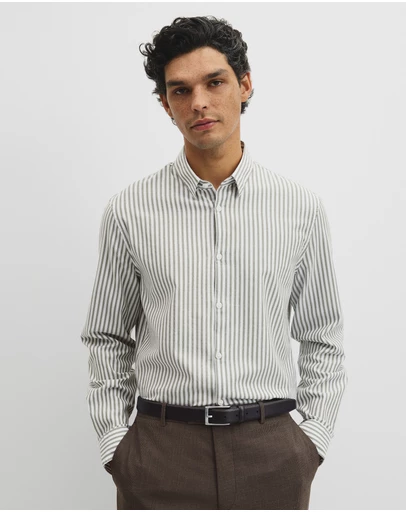 Country Road - Slim Fit Cotton Stripe Shirt