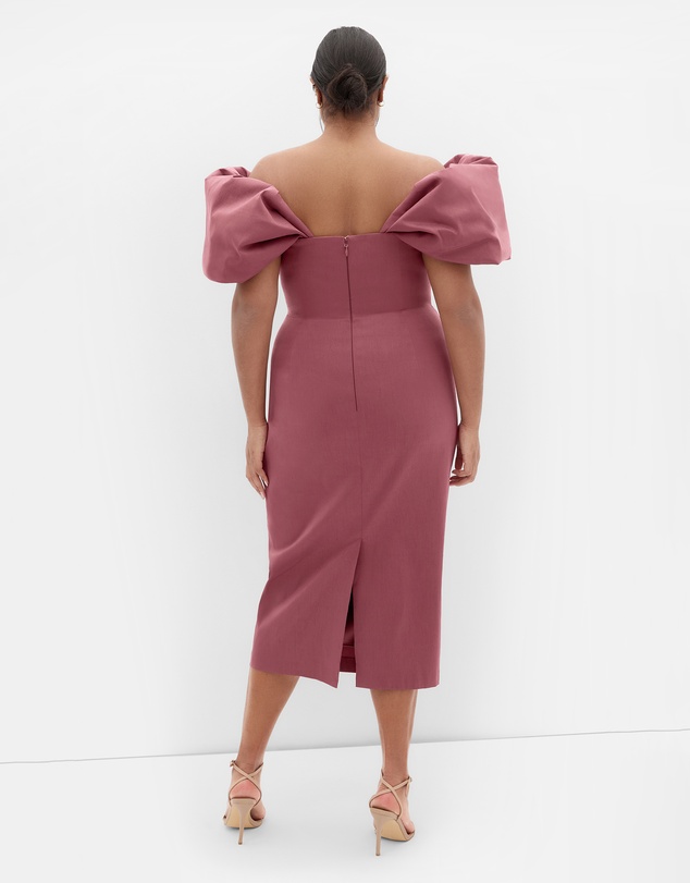 City Chic - Elyse Off Shoulder Midi Dress
