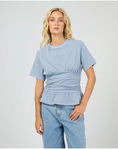 All About Eve - Tyler Stripe Tee Blue