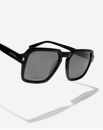 Hawkers Co - HAWKERS - Polarized Black Dark LASH Sunglasses for Men and Women UV400