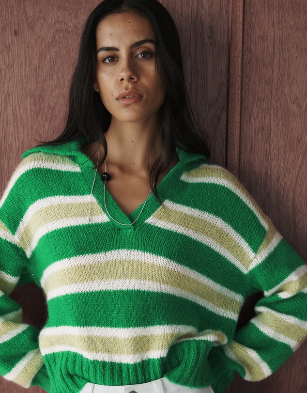 Jag - Lily Collared Knit