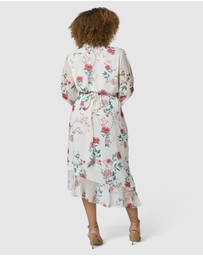 Something 4 Olivia - Tiffany Wrap Midi Dress