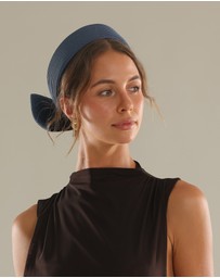 Morgan & Taylor - Tara Racewear Pillbox Hat in Navy Blue
