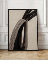 Olive et Oriel - Brownstrokes No 1 by Treechild Art Print