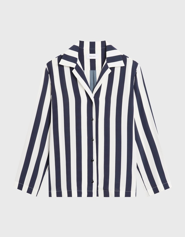 BONDI BORN - Orta Silk Long Sleeve Blouse